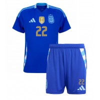 Camisa de time de futebol Argentina Lautaro Martinez #22 Replicas 2º Equipamento Infantil Copa America 2024 Manga Curta (+ Calças curtas)